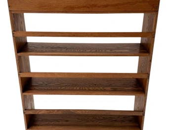 Art Deco Modernist Open Bookcase by P.E.L. Izeren for De Genneper Molen, 1920s